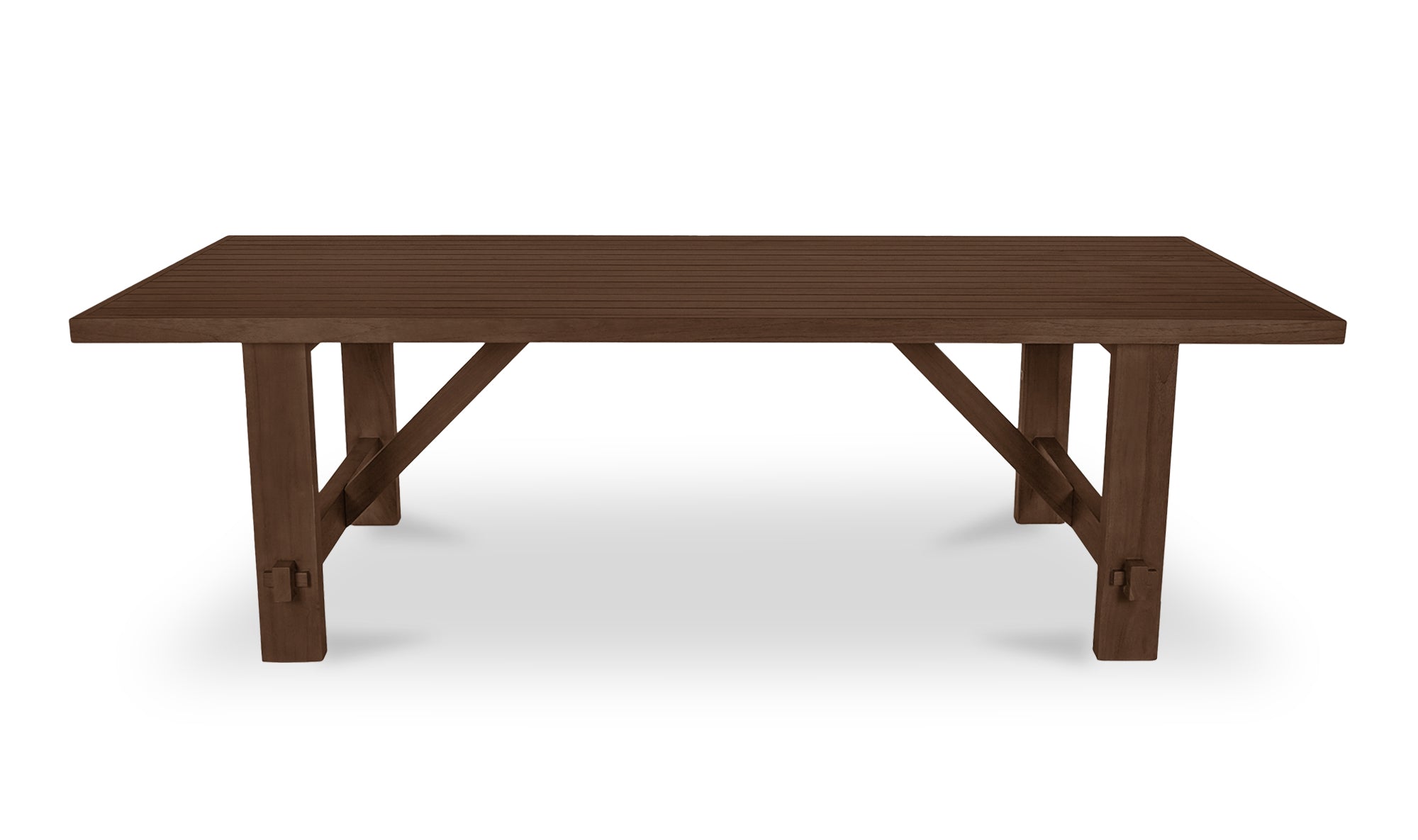Esmond Outdoor Dining Table Brown