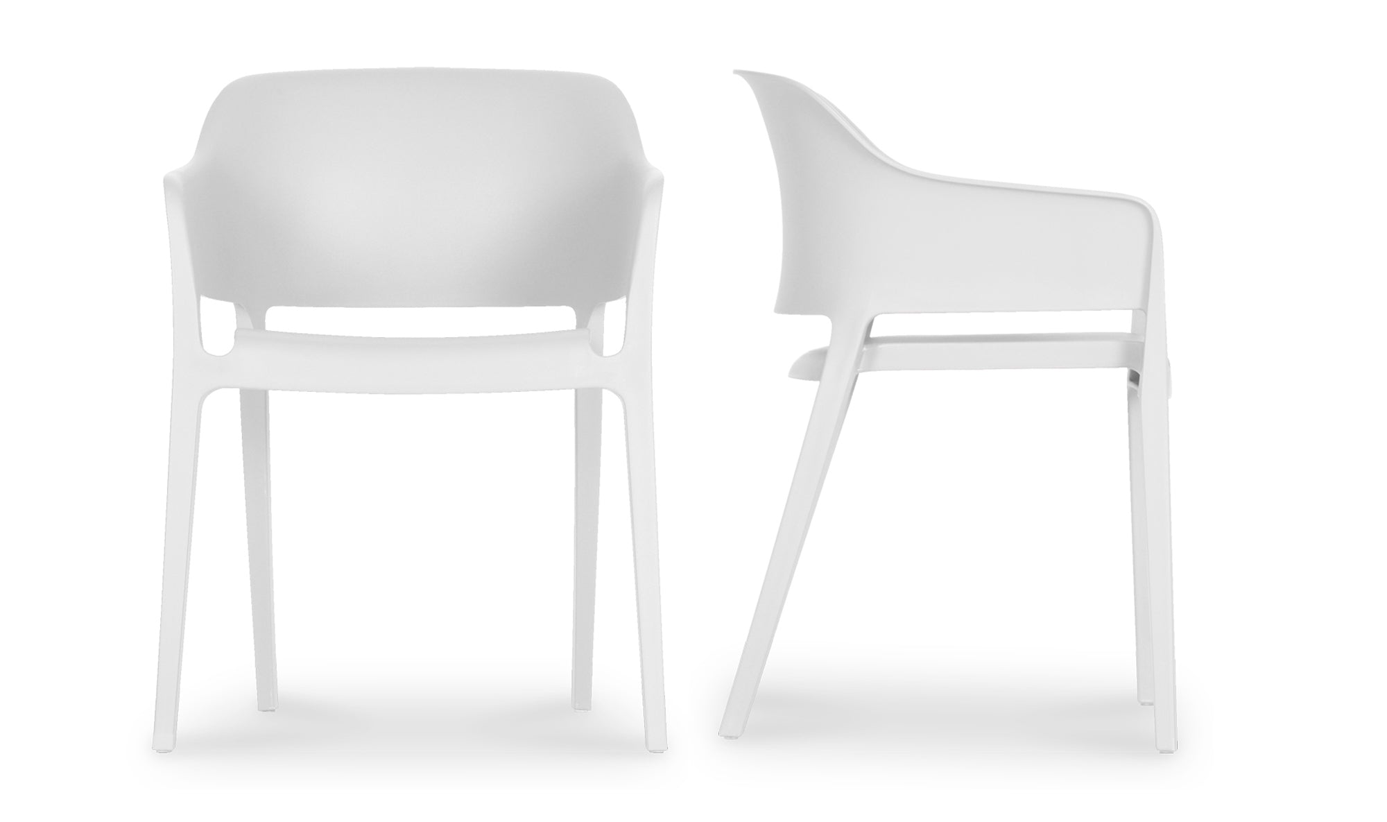 Faro Outdoor Dining Chair White - Set Of Two