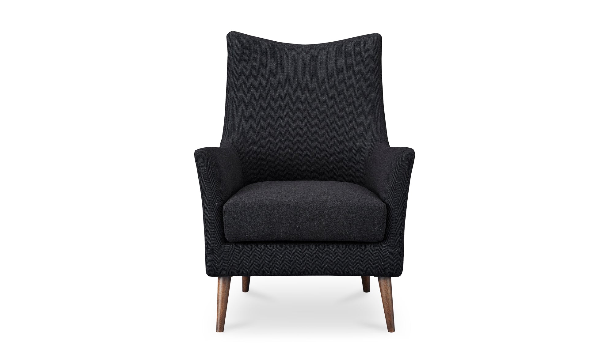 Fisher Armchair Wool Blend Charcoal