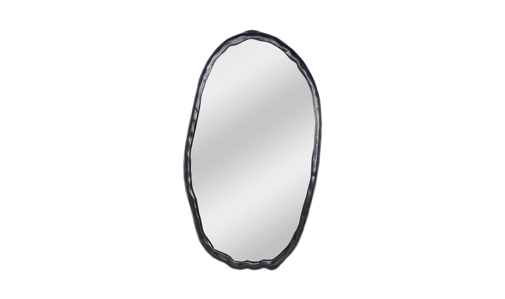 Foundry Oval Mirror Black