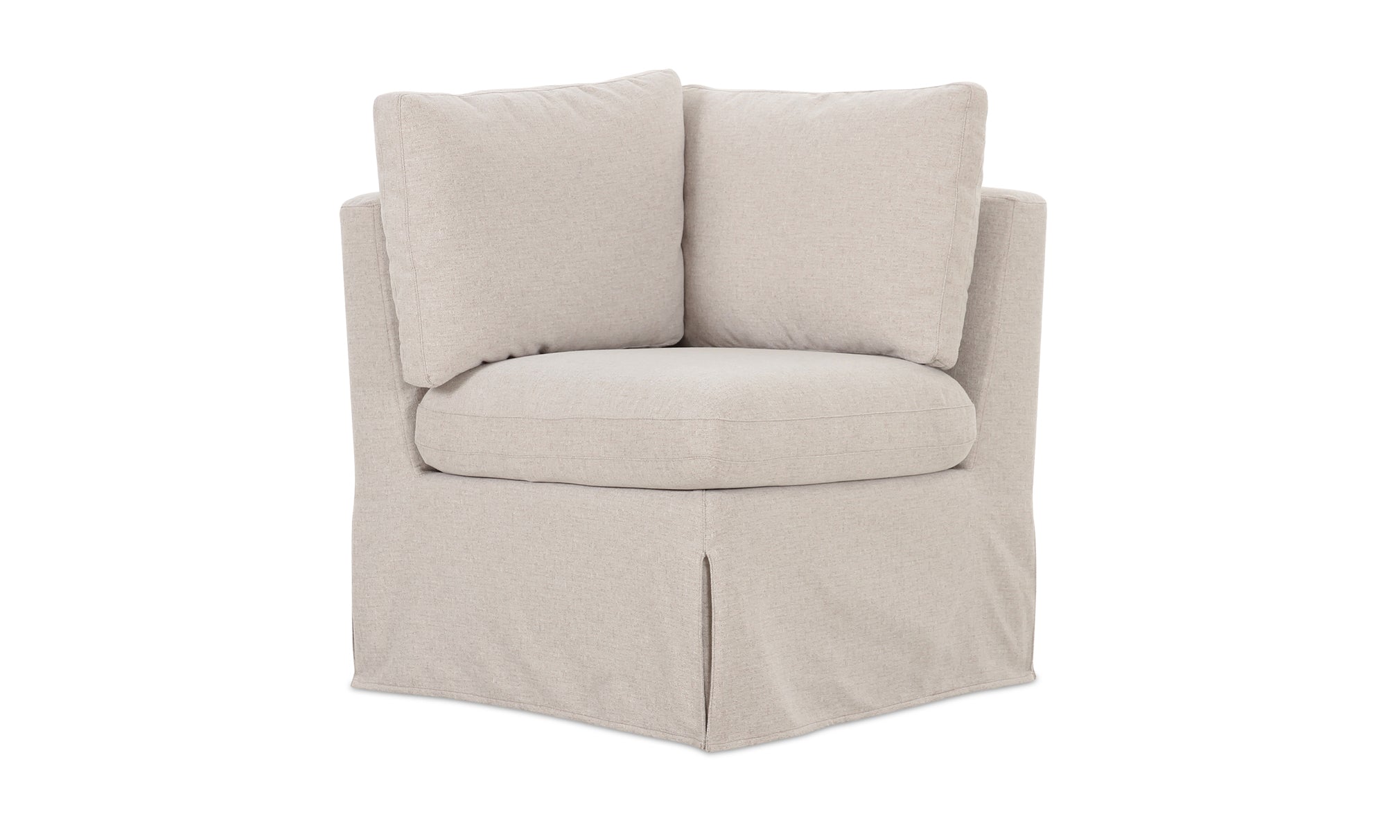 Fable Slipcover Dining Corner Chair Beige