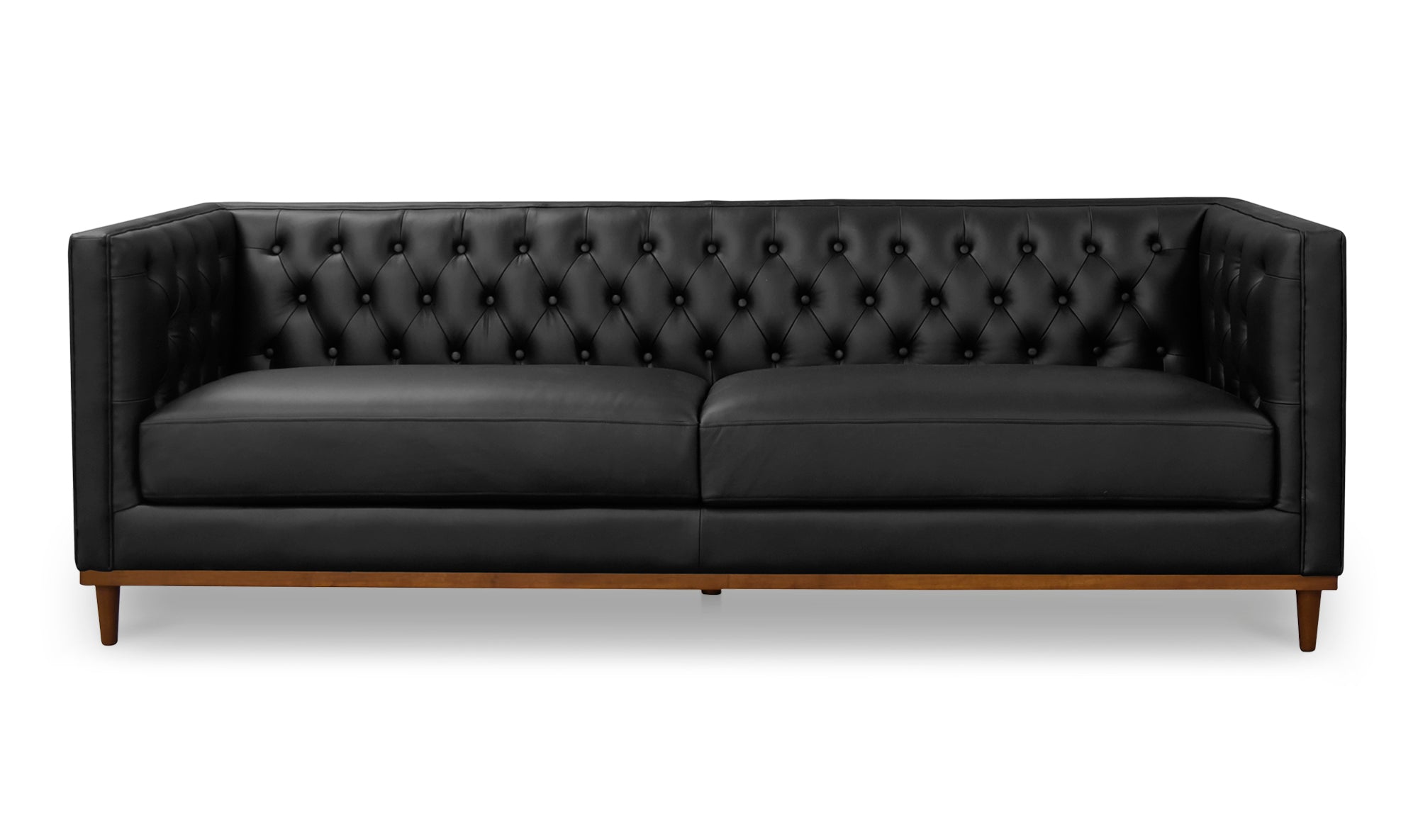 Fielder Sofa Black Leather