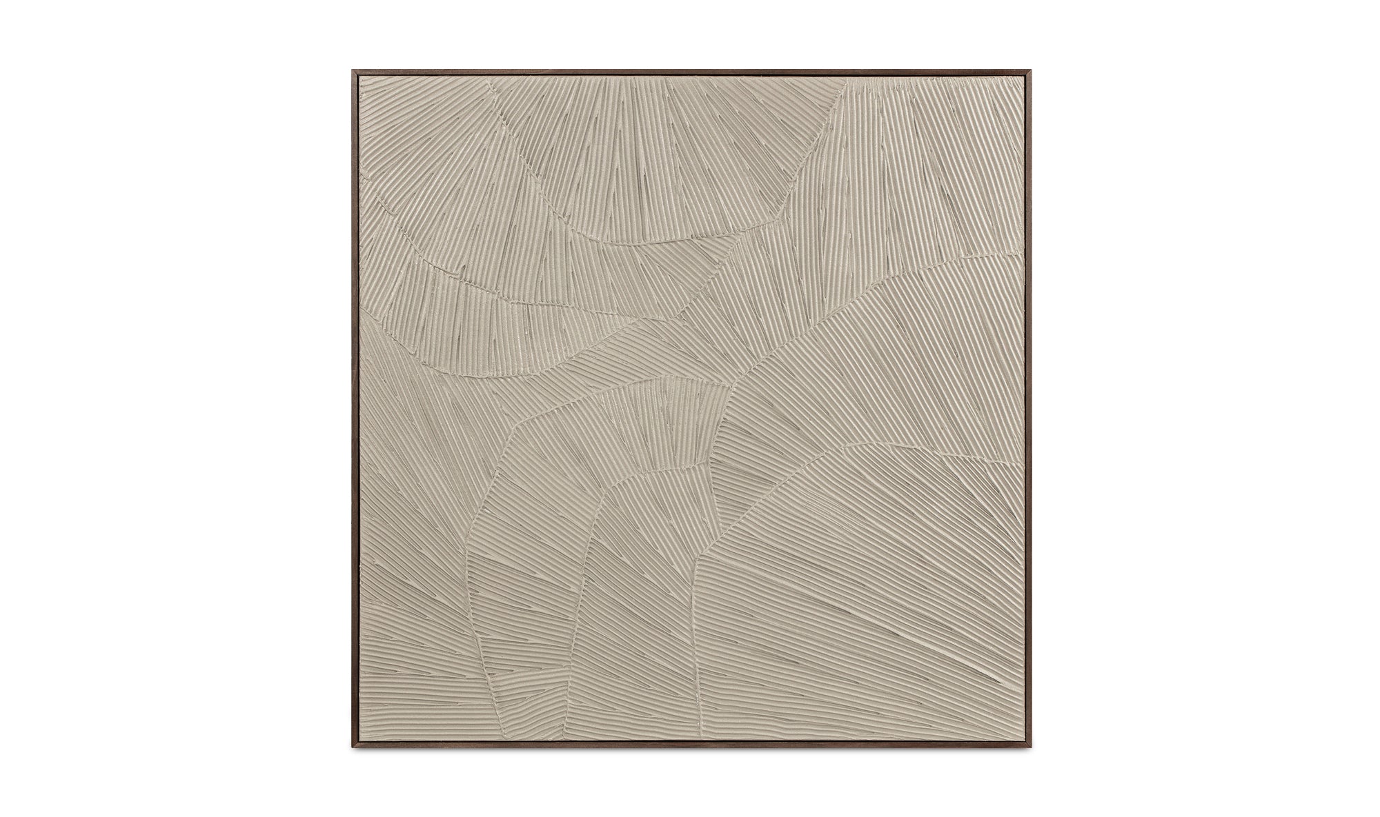 Flutter Framed Painting Cool Beige