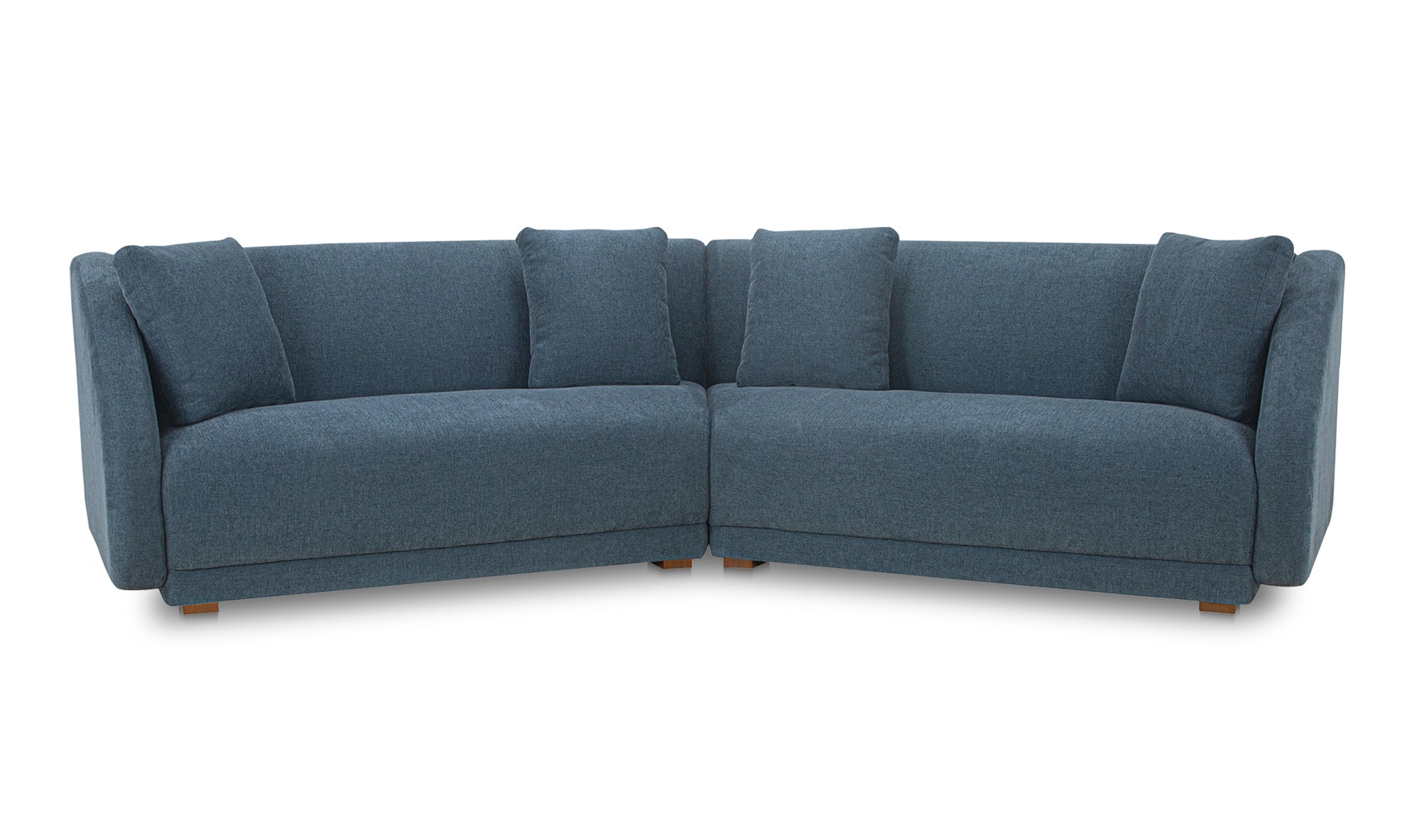 Fraser 2 Piece Modular Sofa Deep Blue