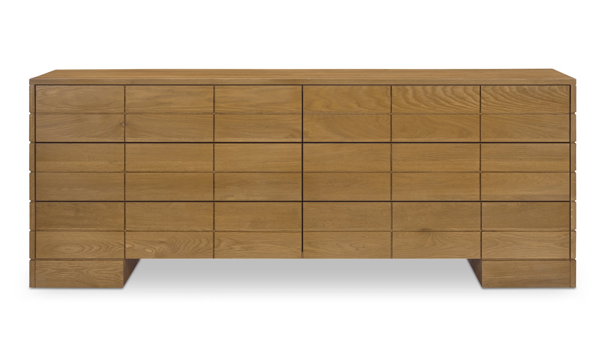 Gia 6 Drawer Dresser Brown