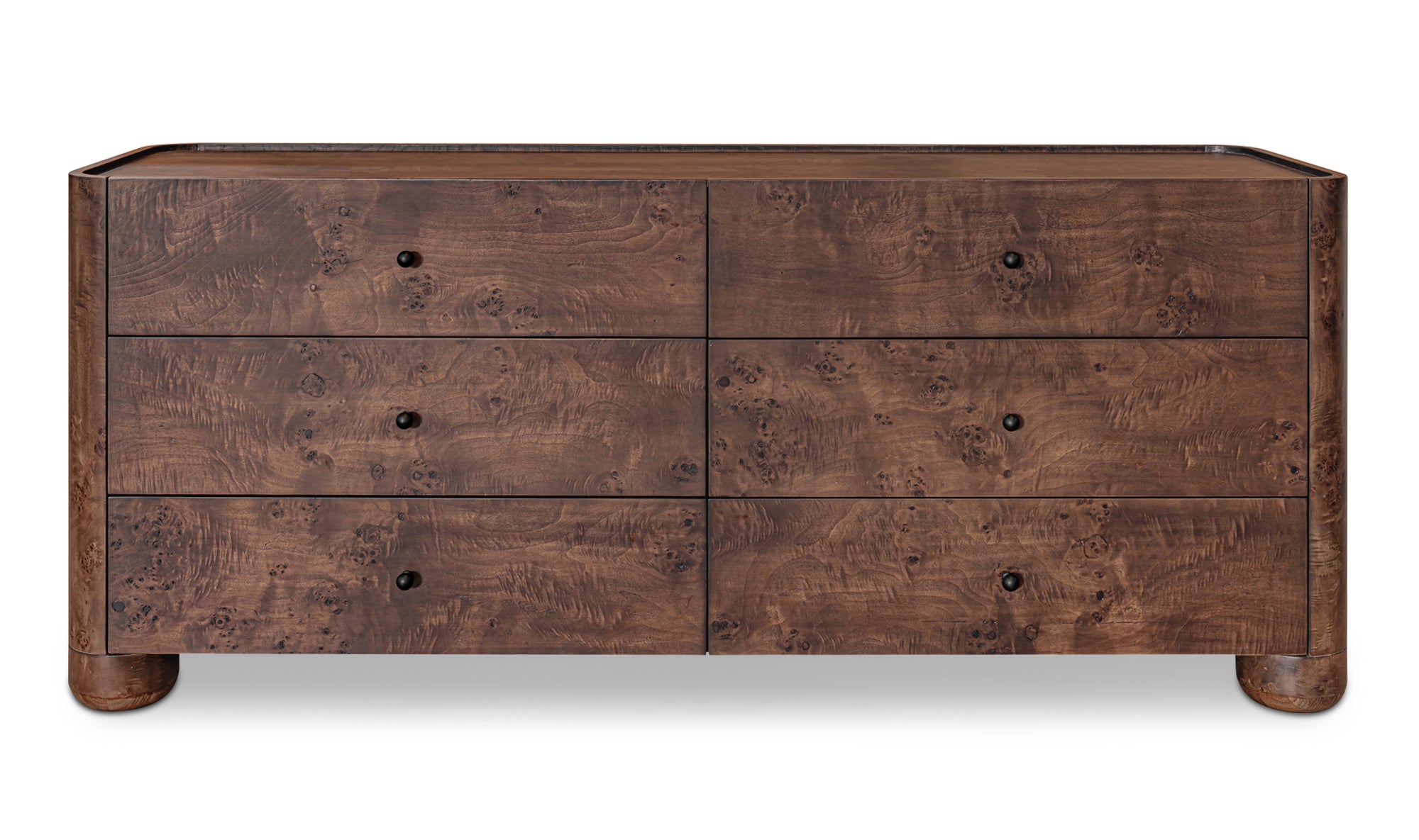 Gibson 6 Drawer Dresser Dark Brown