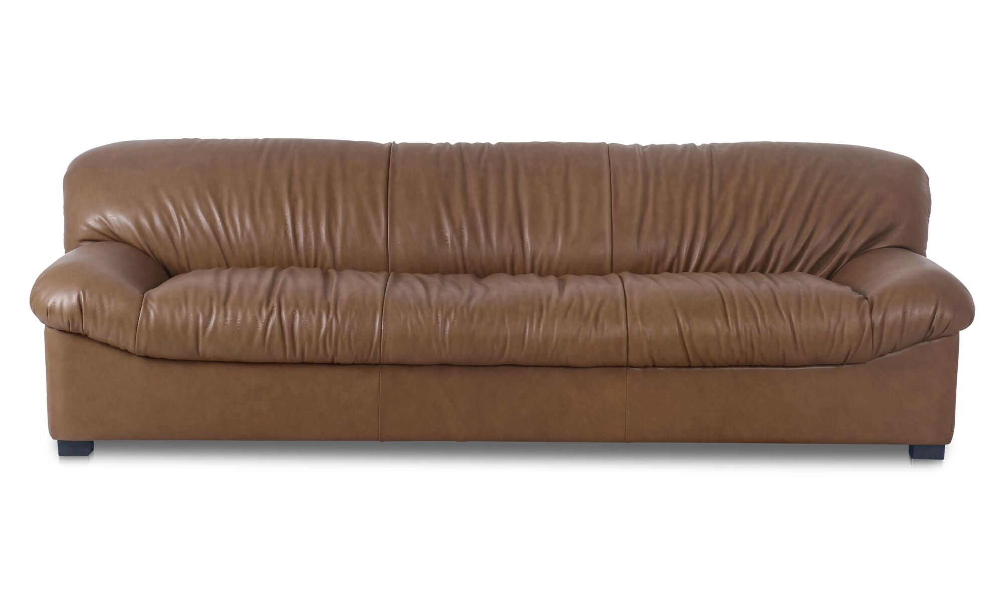 Halston Sofa Tan Leather