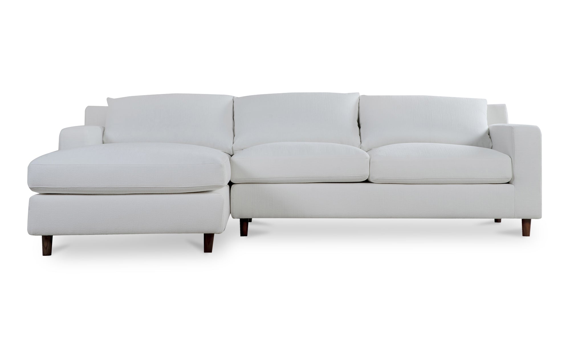 Hutton Left Sectional White