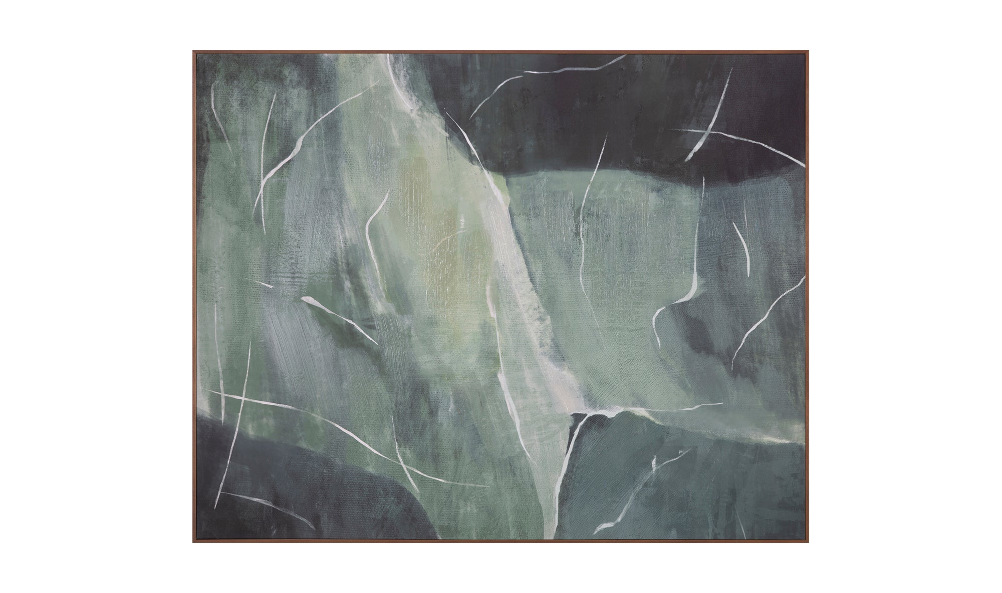 Impression Framed Painting Verdant Palette