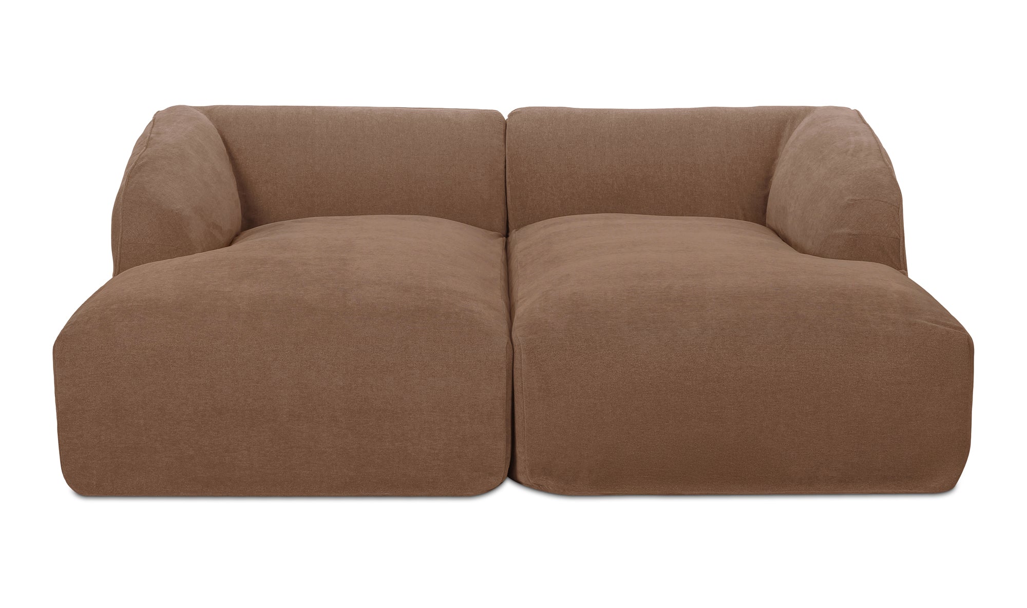 Isla Double Chaise Modular Sectional Mocha