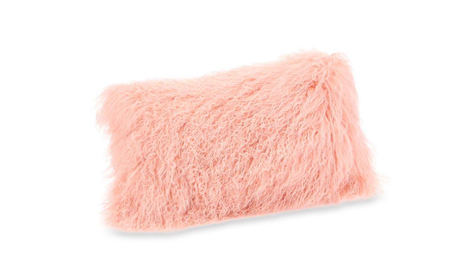 Lamb Fur Pillow Pink