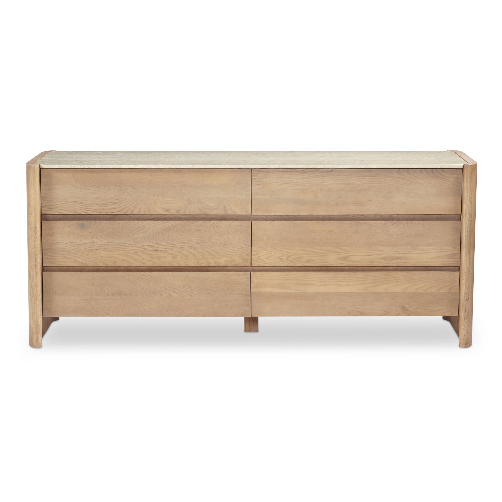 Lane 6 Drawer Dresser Natural