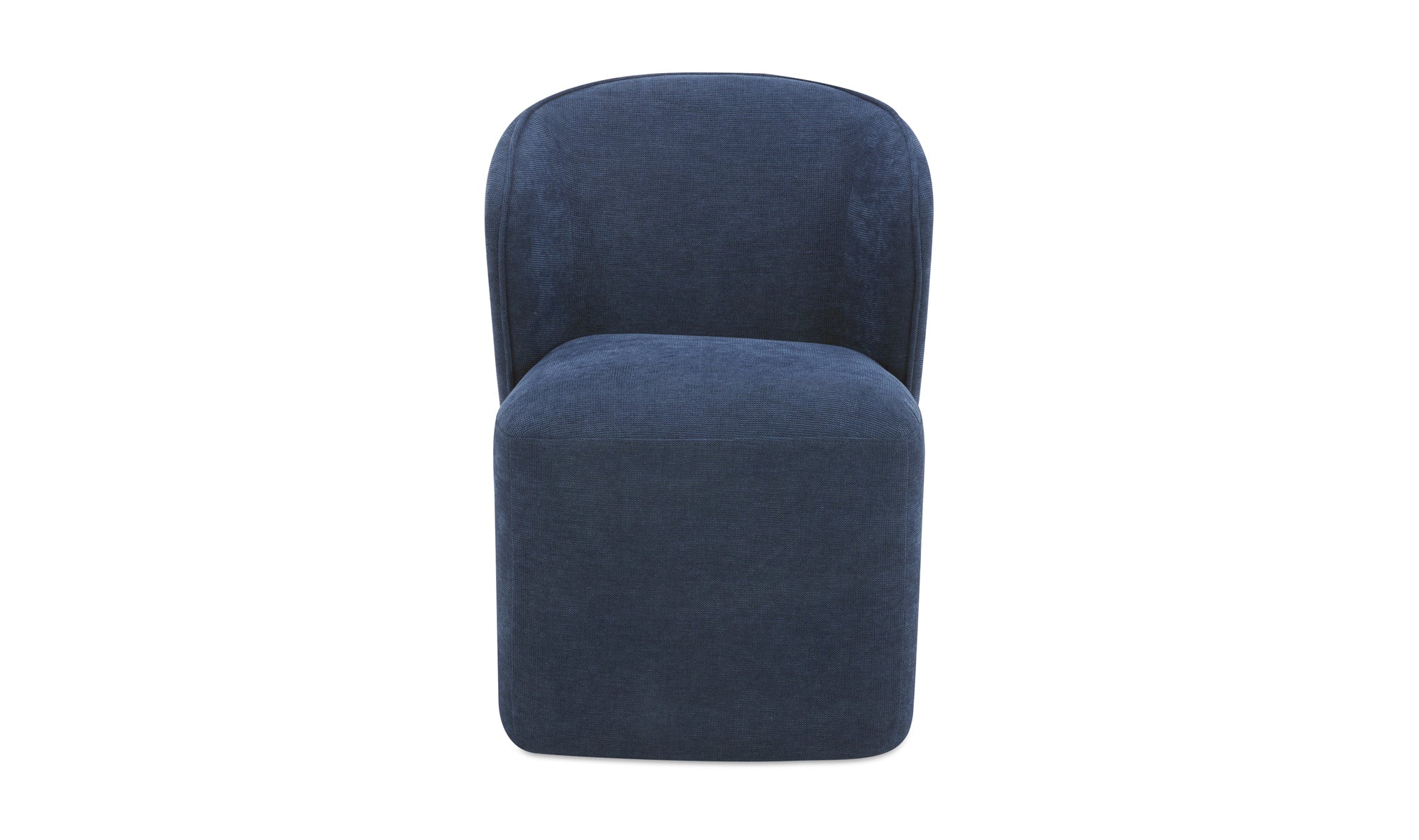 Larson Rolling Dining Chair Navy Blue