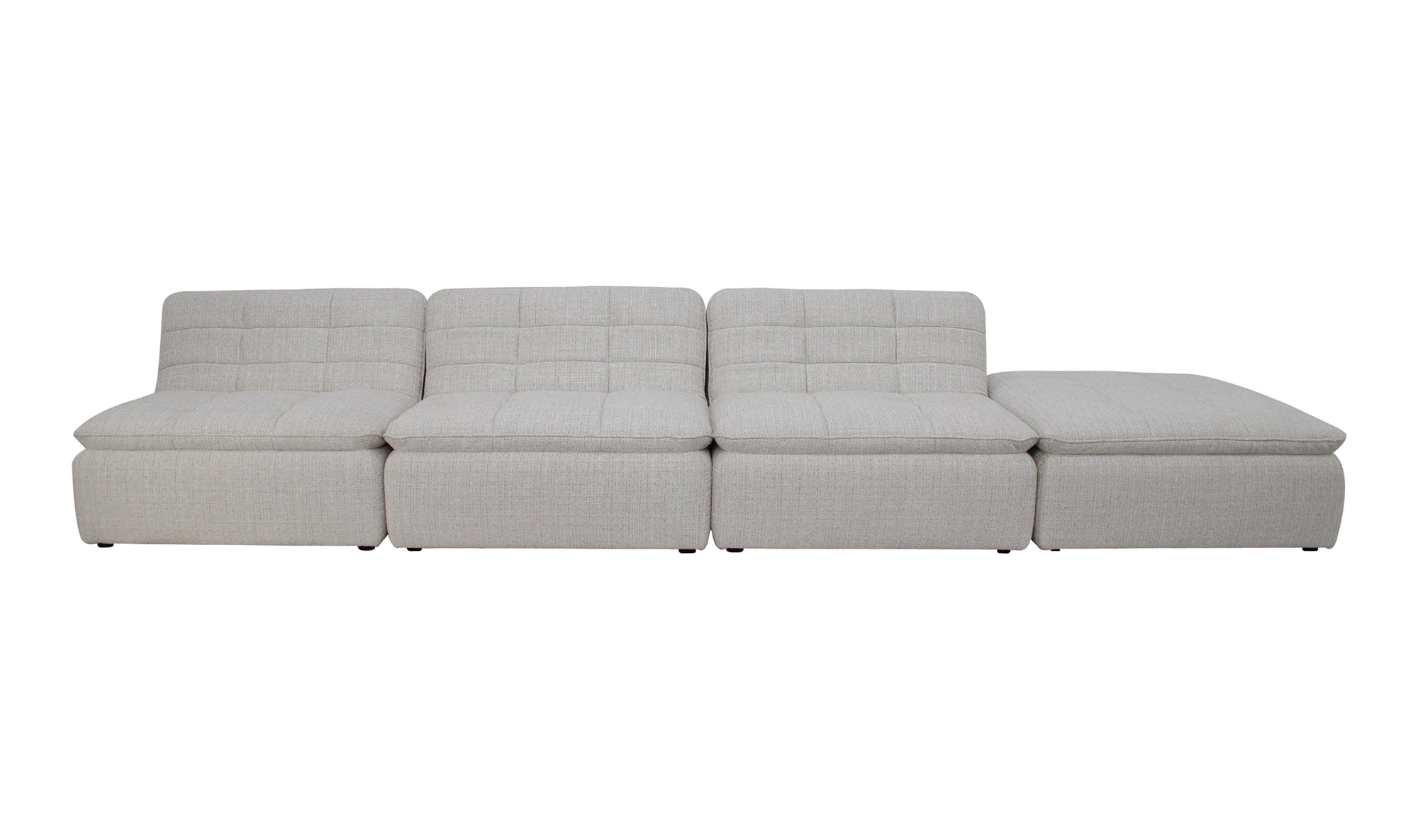 Lino Lounge Modular Sectional Textured Oat