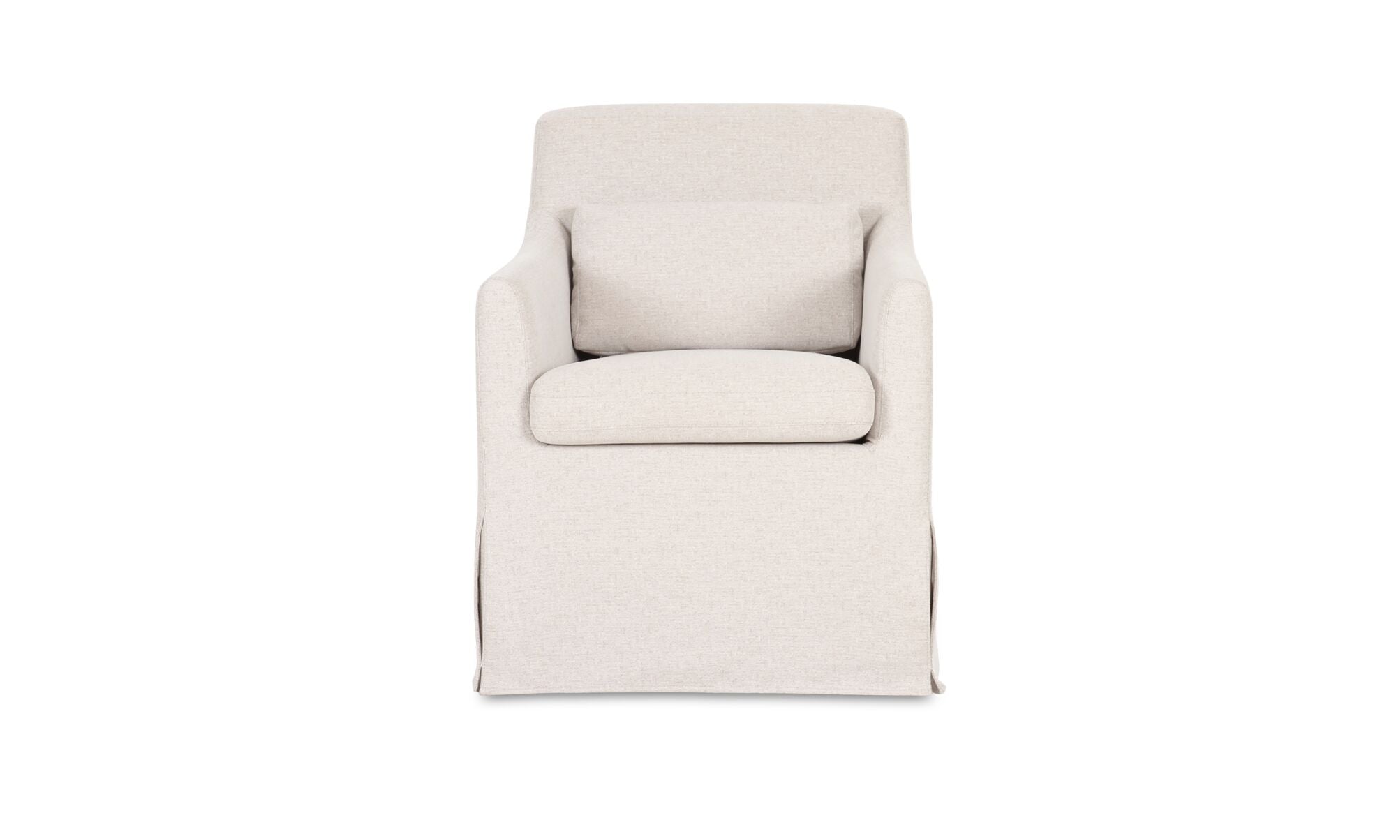 Lydia Slipcover Dining Chair Beige