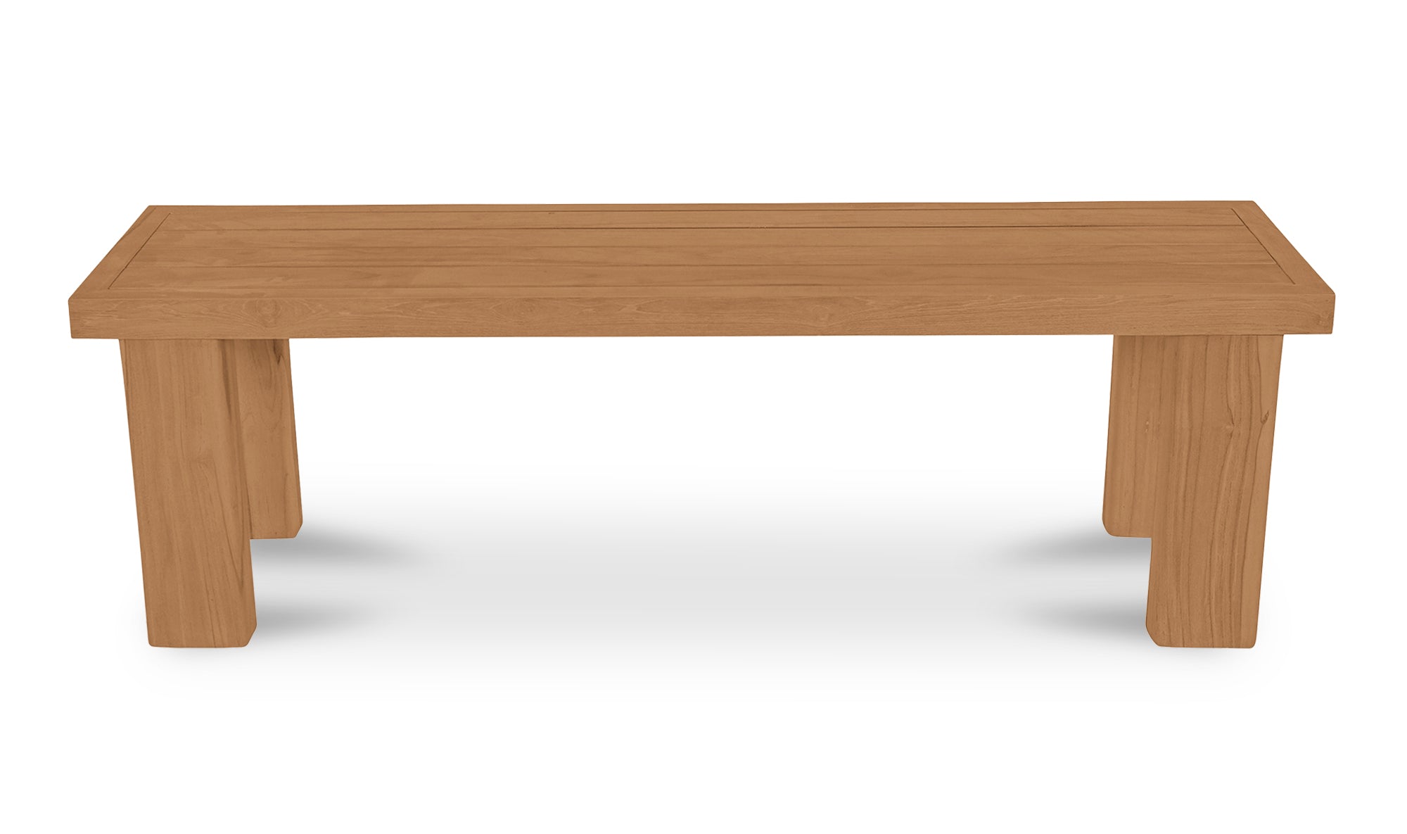 Marina Outdoor Dining Bench Natural