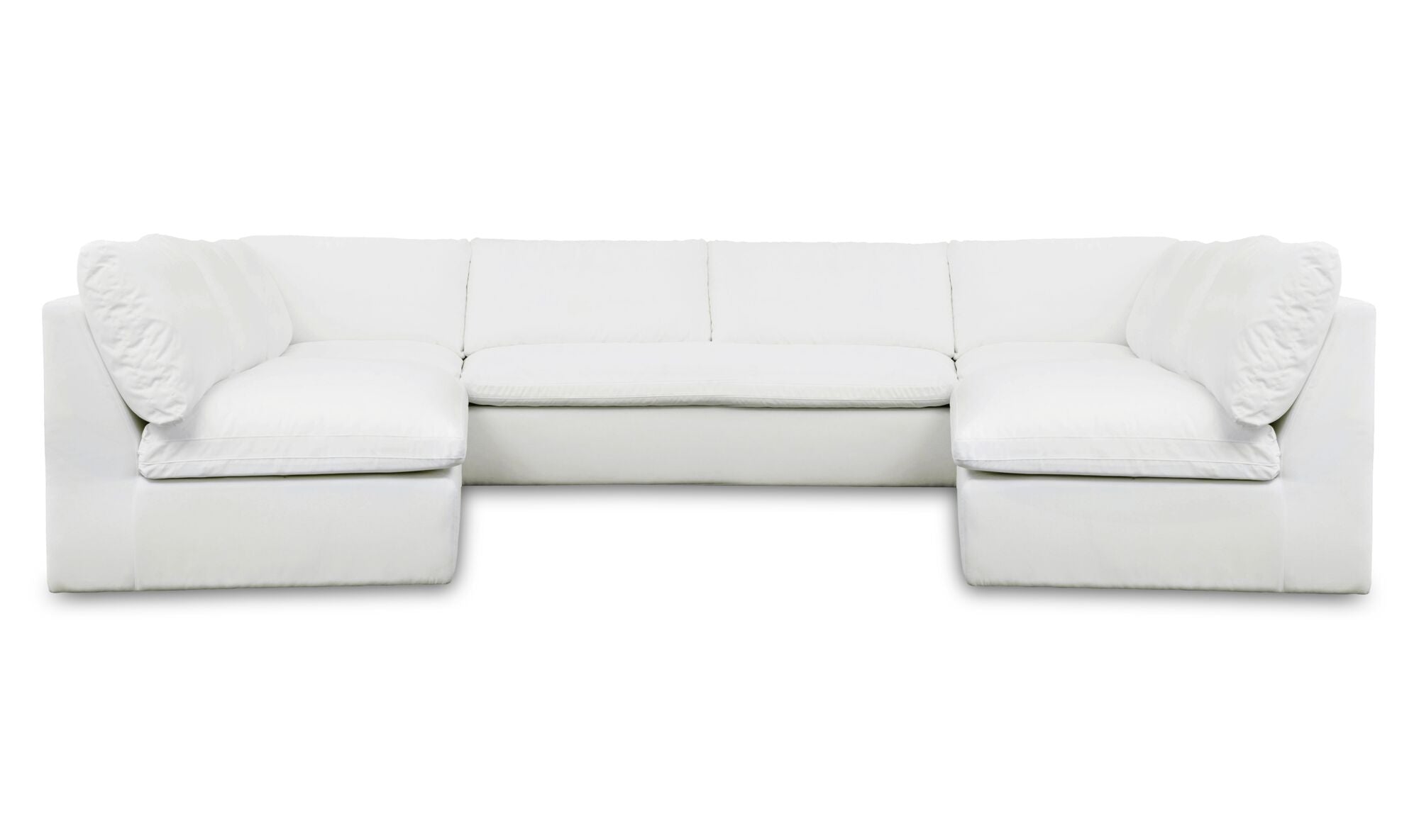 Miles Outdoor Modular 5 Piece White
