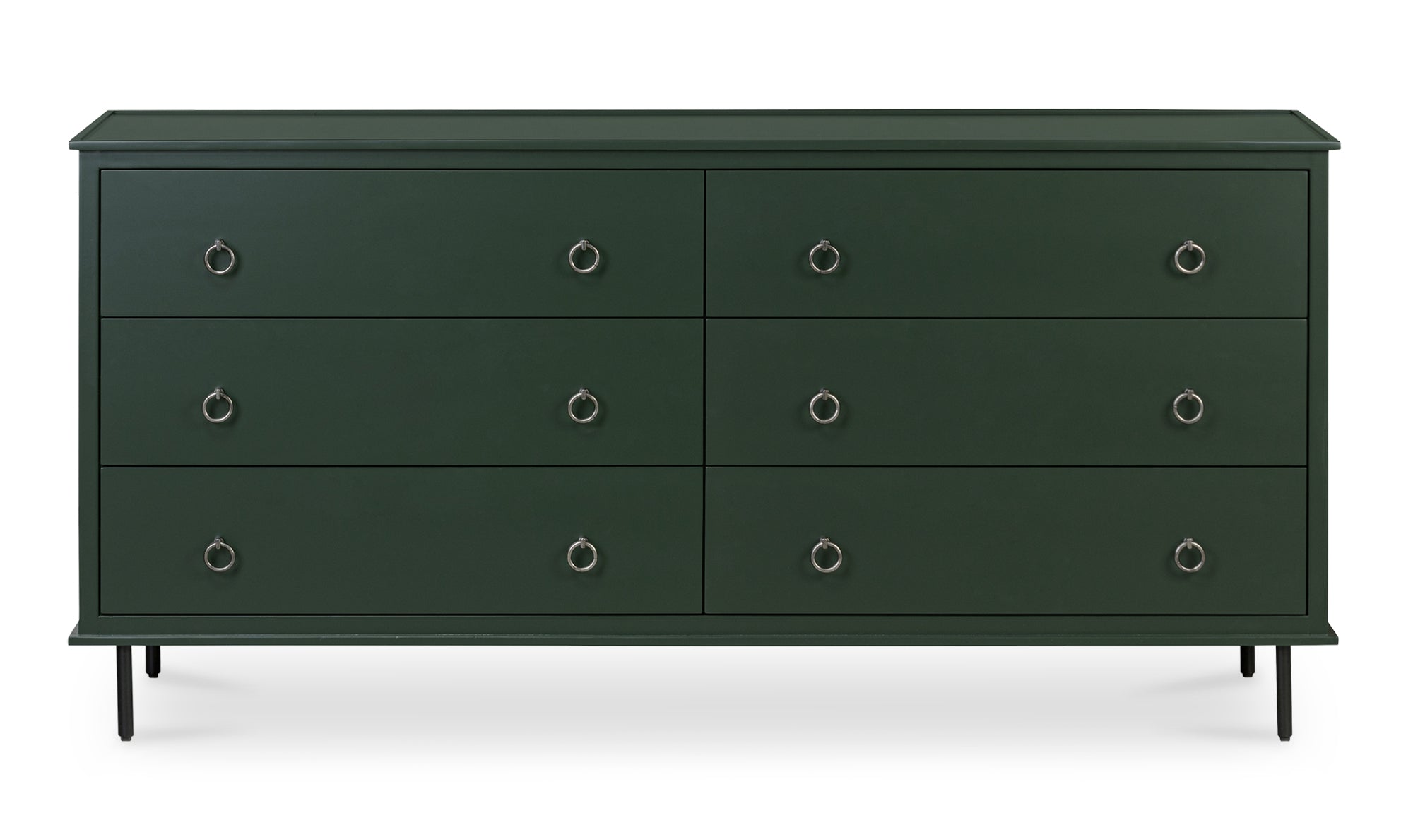 Reagan 6 Drawer Dresser Deep Green