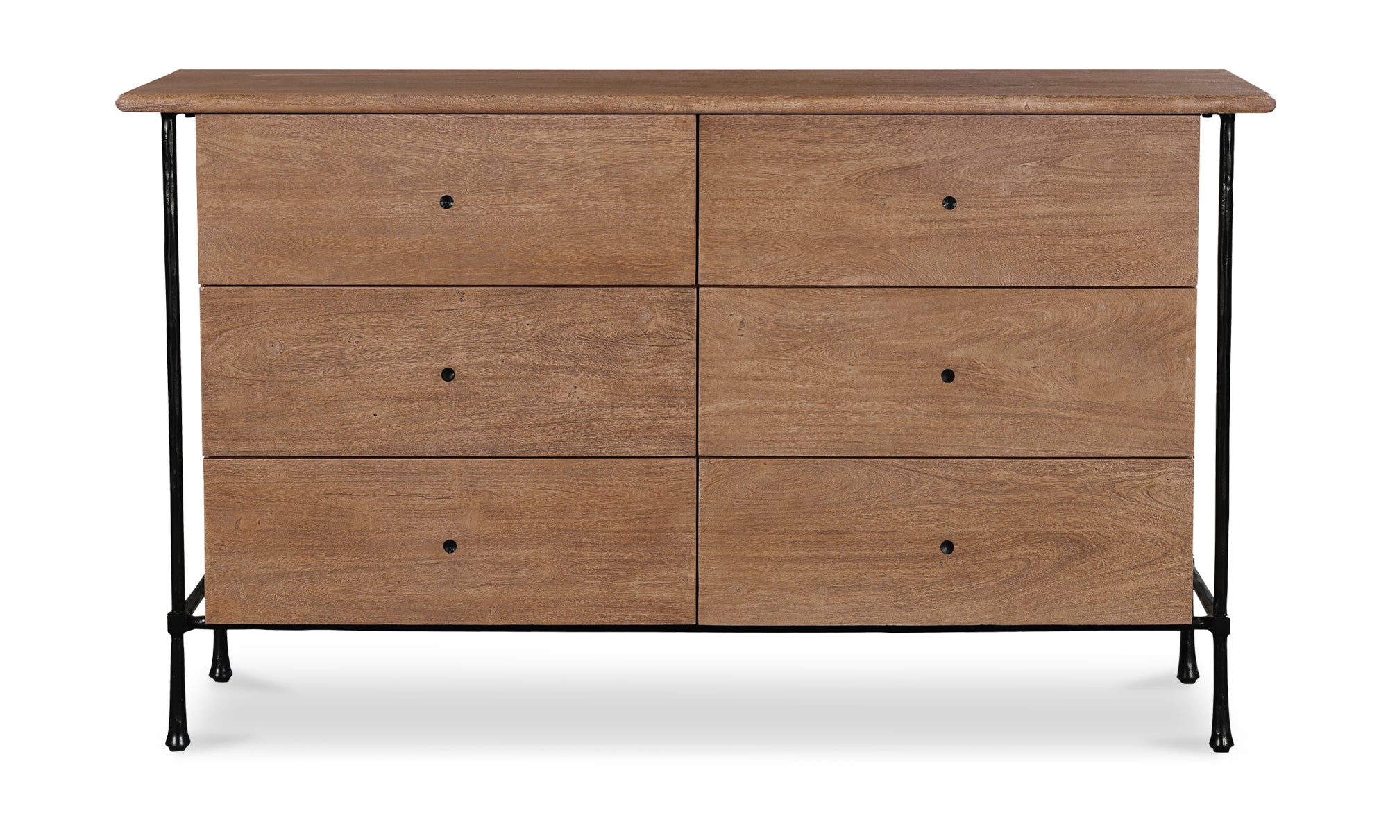 Rene 6 Drawer Dresser Brown