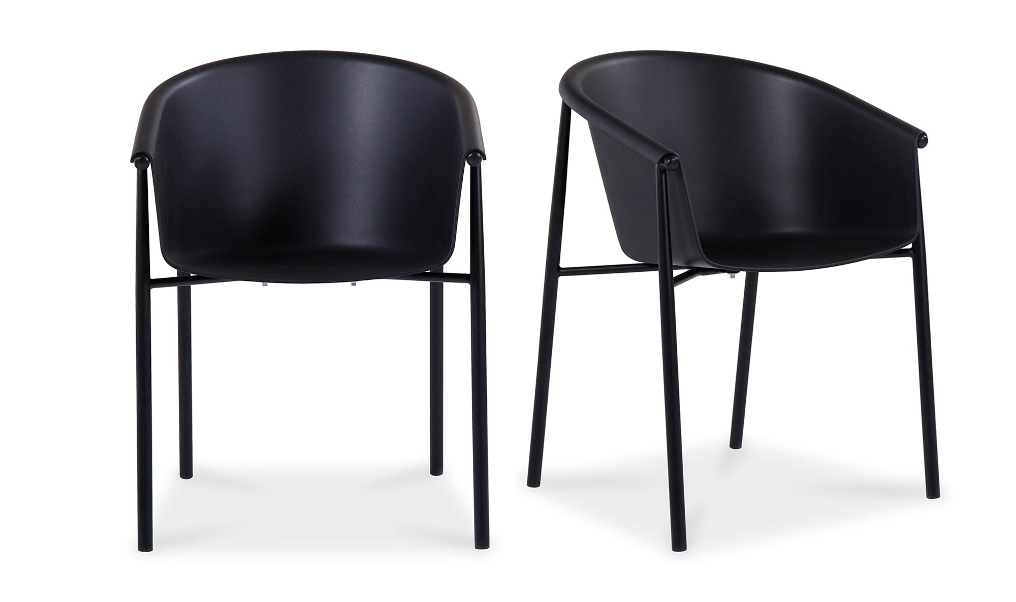 Shindig Outdoor Dining Chair Black - Set Of Two