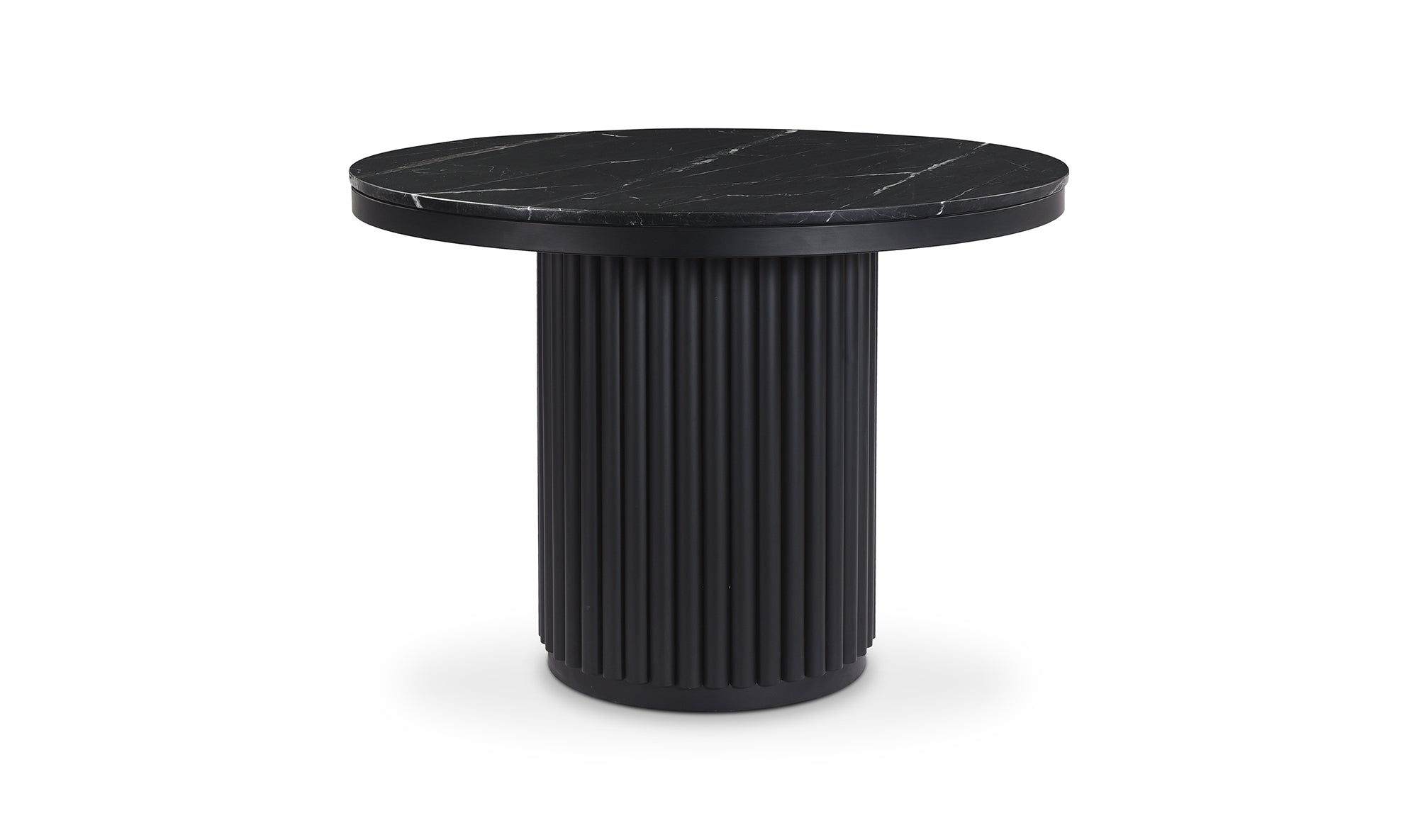 Tower Dining Table Black Marble