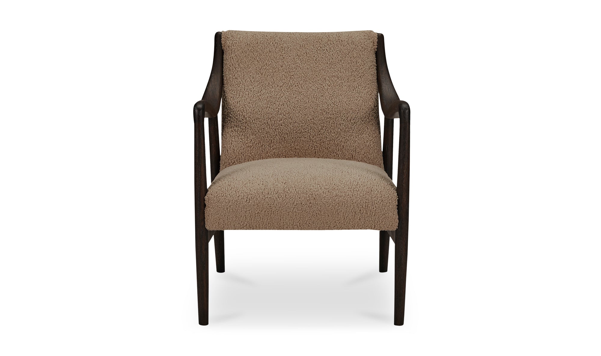 Yates Accent Chair Beige Faux Shearling