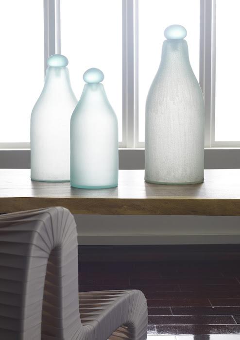 Frosted Glass Bottle, Large