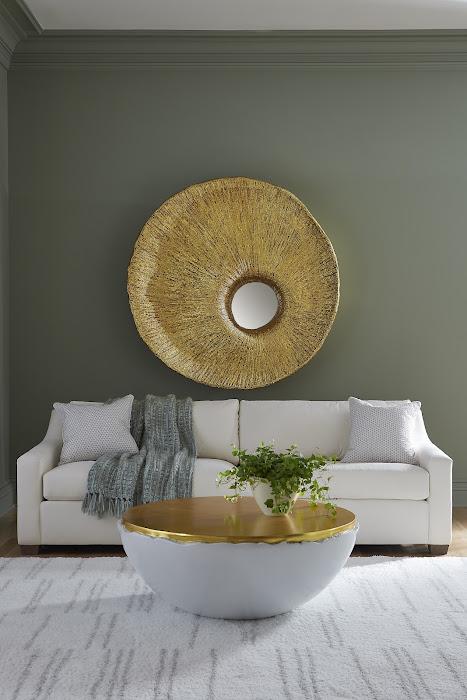 Convergence Mirror, Resin, Gold Leaf