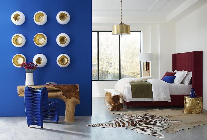 Log Stool, Gold Leaf, LG