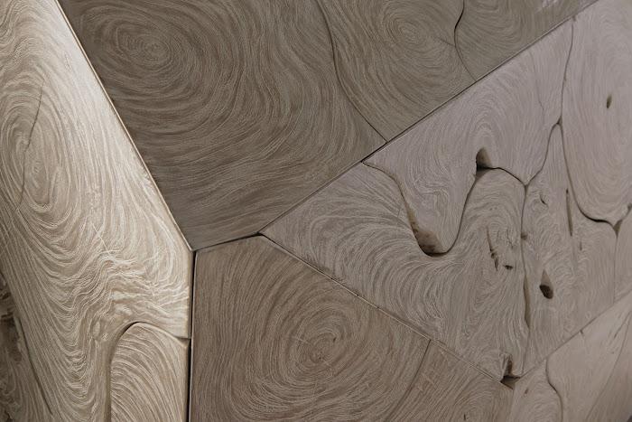 Prism Console Table, Oat Finish