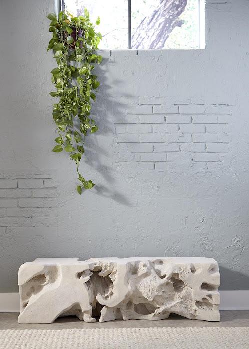 Freeform Bench, Roman Stone