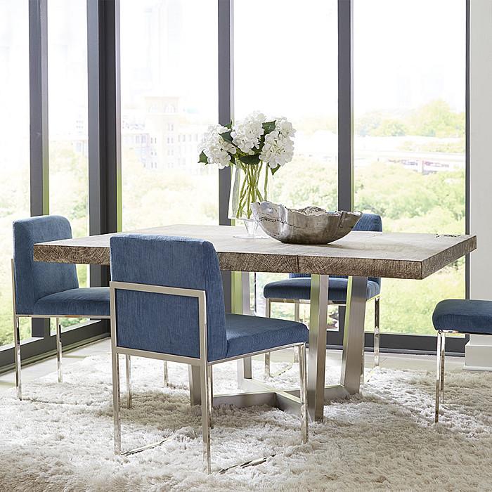 Frozen Dining Chair, Corduroy Blue