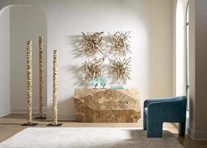 Prism Console Table, Bleached