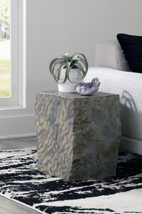 Cast Marble Stool, Faux Finish