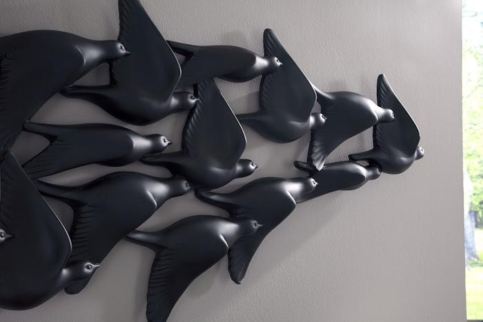 Flock Of Birds Wall Art, Blackv