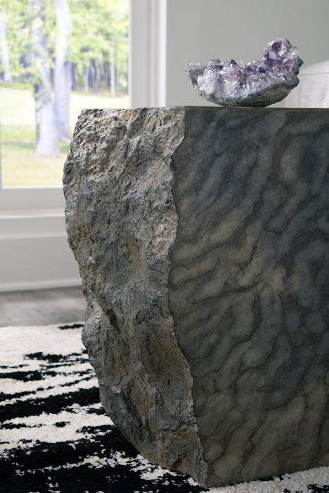 Cast Marble Stool, Faux Finish