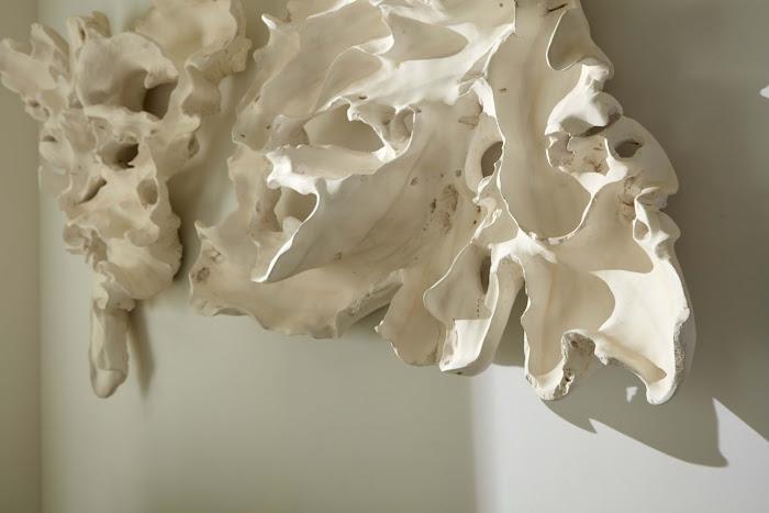 Contour Cast Root Triangle Wall Art, Faux Bleached