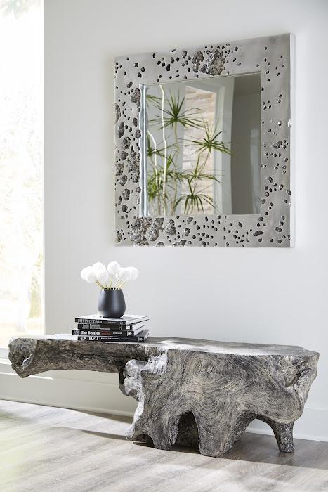 Splotch Mirror, Silver Leaf