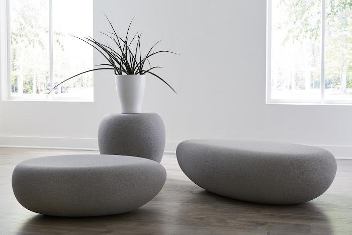 River Stone Side Table, Granite