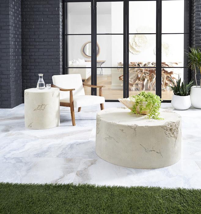 Formation Side Table, Roman Stone