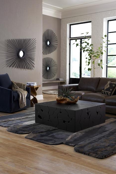 Slice Area Rug, Brown, 6x6