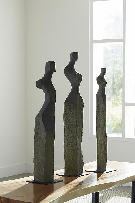 Cast Women Sculptures, Set of 3