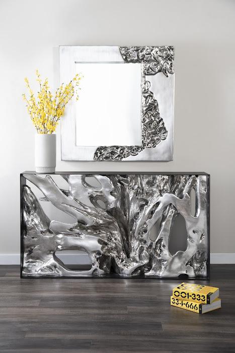 Mercury Mirror, Square, Silver Leaf
