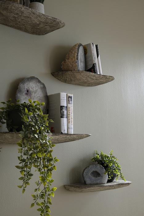 Floating Wall Shelf, Gray Stone, Small