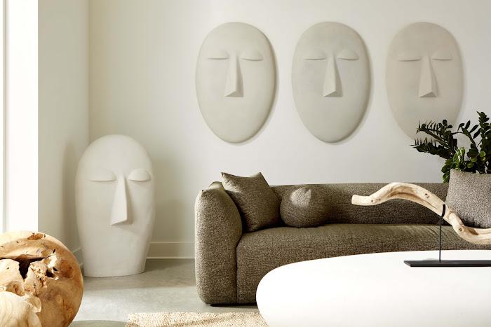 Emerging Face Wall Art, Roman Stone