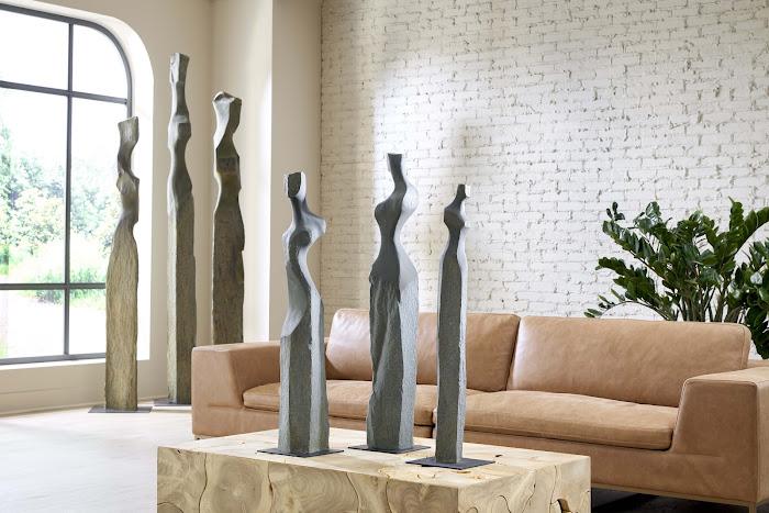 Cast Women Sculptures, Set of 3