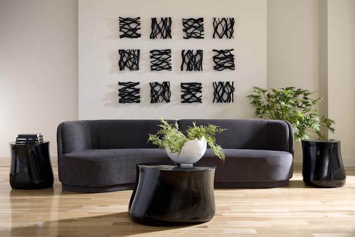 Mellow Side Table, Gel Coat Black