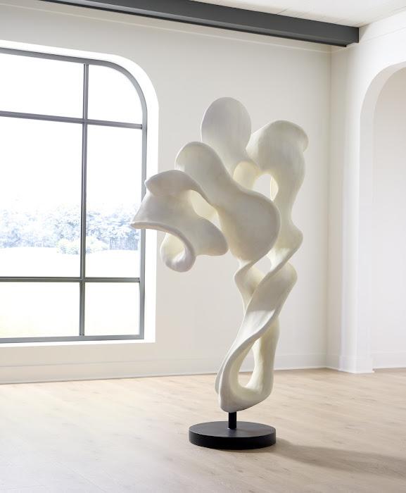 Cast Dancing Sculpture, Tendu, Faux Bleached