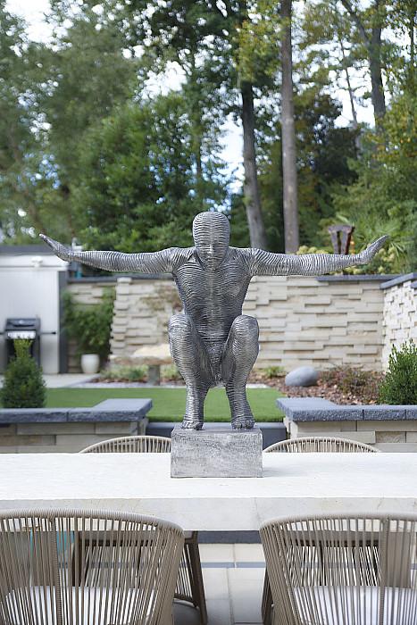 Outstretched Arms Sculpture, Aluminum, Large