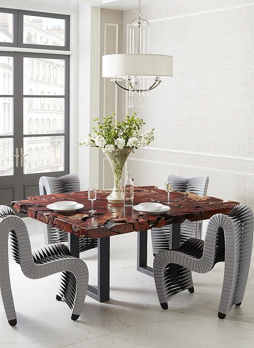 Seat Belt Dining Chair, Gray/Black